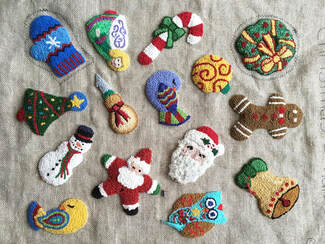 No Sew Hooked Ornaments